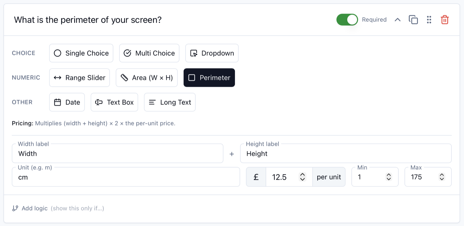 Perimeter: a new way to price by the edge